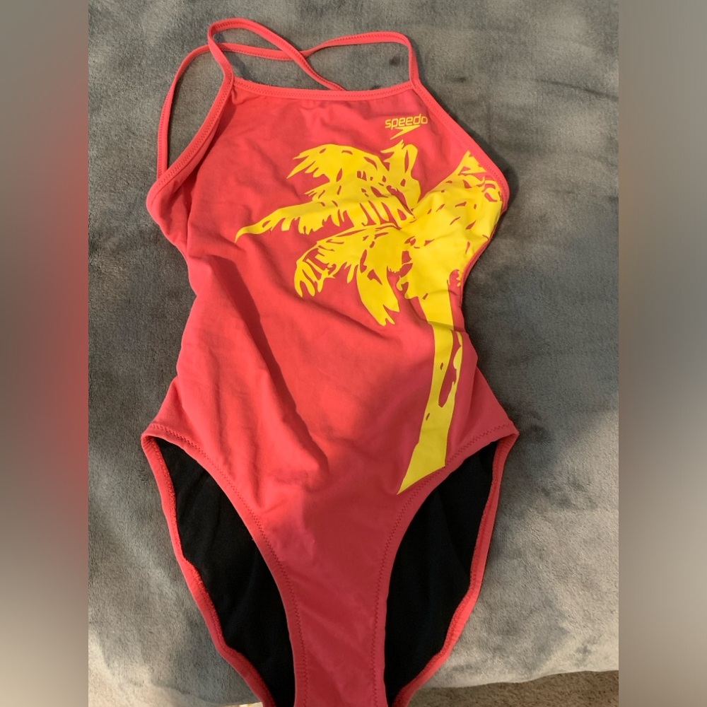 Pink Speedo One-Piece Bathing Suit